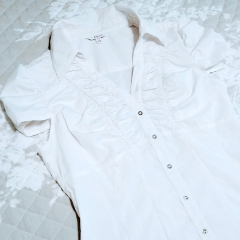 Candie's White Short Sleeve Top